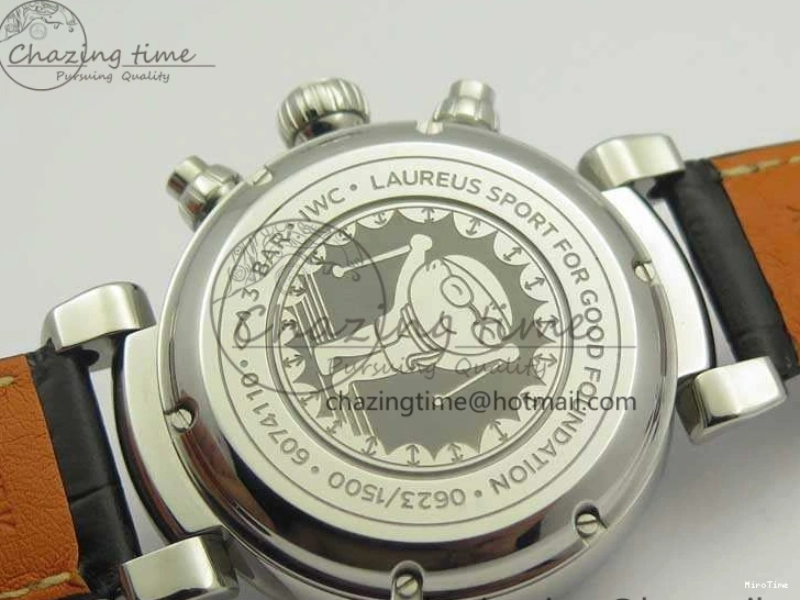 MIROTIME 0116 Breathable Da Vinci IW393402 SS ZF 1:1 Best Edition Blue Dial On Black Leather Strap A 7211